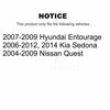 Tor Rear Suspension Stabilizer Bar Link Pair For Kia Sedona Nissan Quest Hyundai Entourage KTR-101002